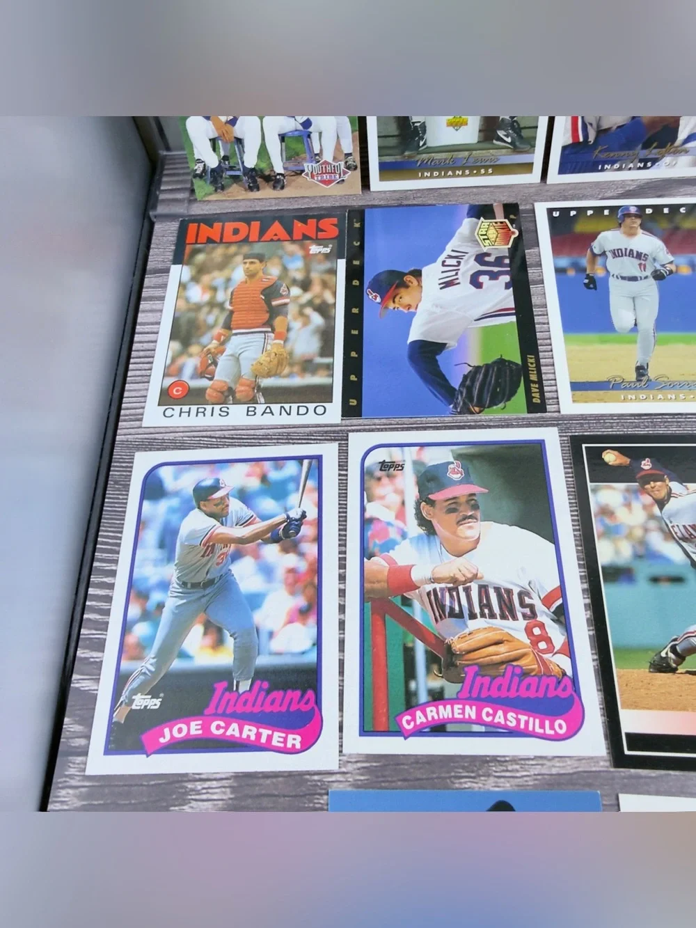 Cleveland Indians Baseball Card Lot (22) Upper Deck Topps Joe Carter